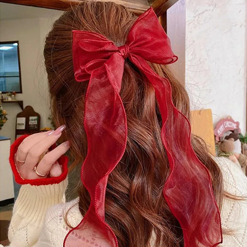 Oversized Ribbon Hair Clip Barrette