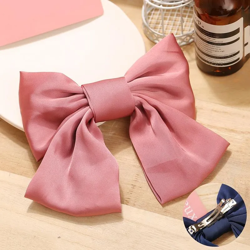 Oversized Ribbon Hair Clip Barrette