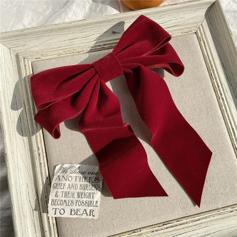 Oversized Ribbon Hair Clip Barrette