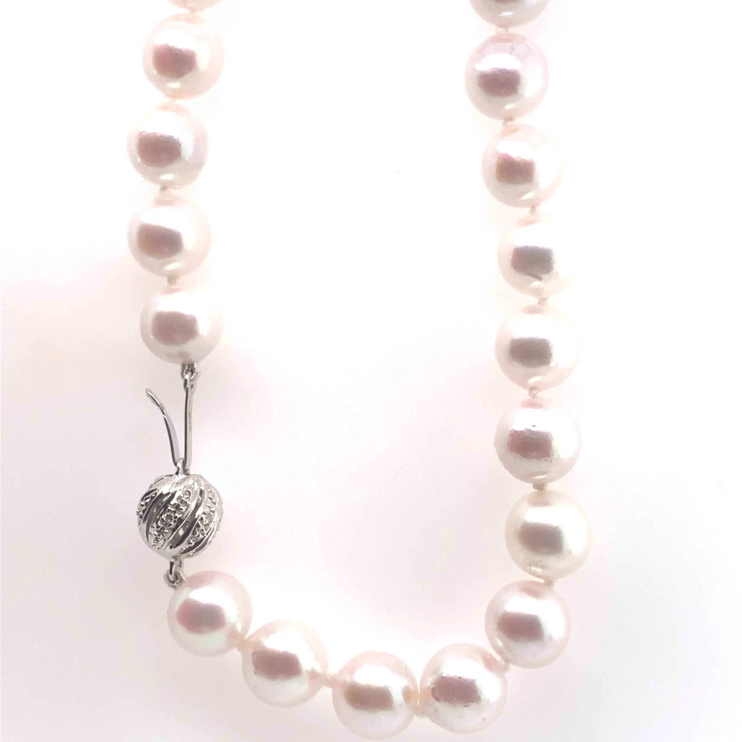 Pearl Strand Necklace. 8MM-8.50MM