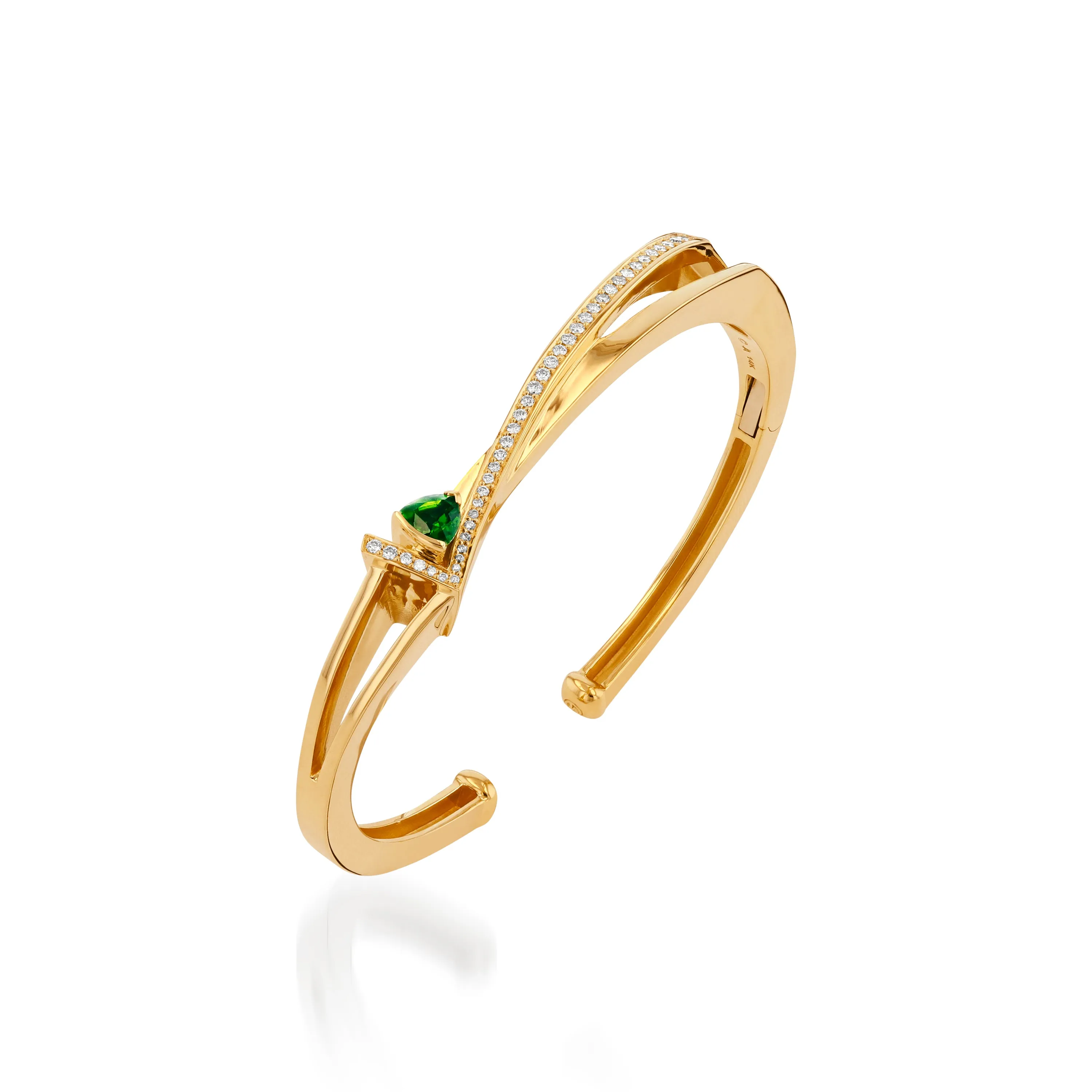 Pinnacle Petite Gemstone Bracelet with Pave Diamonds