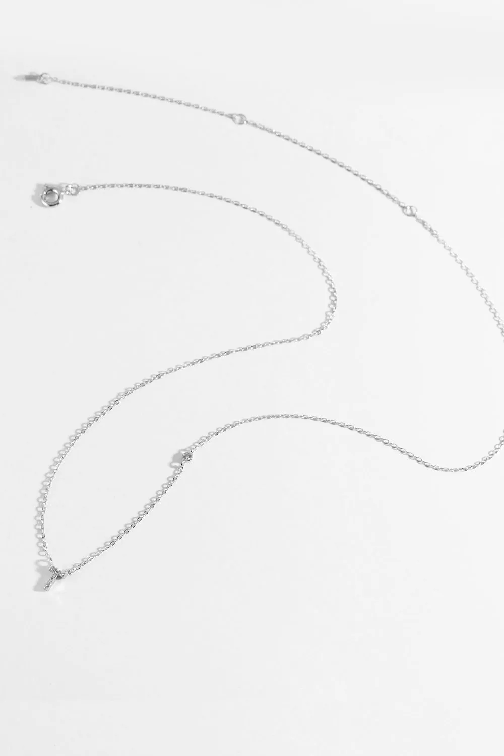 Q To U Zircon 925 Sterling Silver Necklace