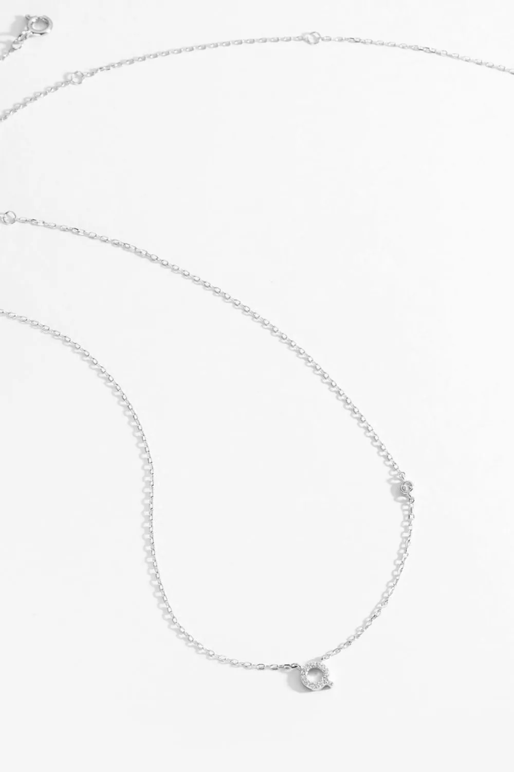 Q To U Zircon 925 Sterling Silver Necklace