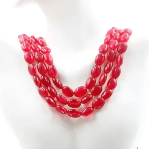 Red Quartz Beaded Strand Red Quartz DIY Necklace Quartz DIY Necklace Quartz Red Beads Red Gemstone beads Quartz stone beads Quartz SKU:113064