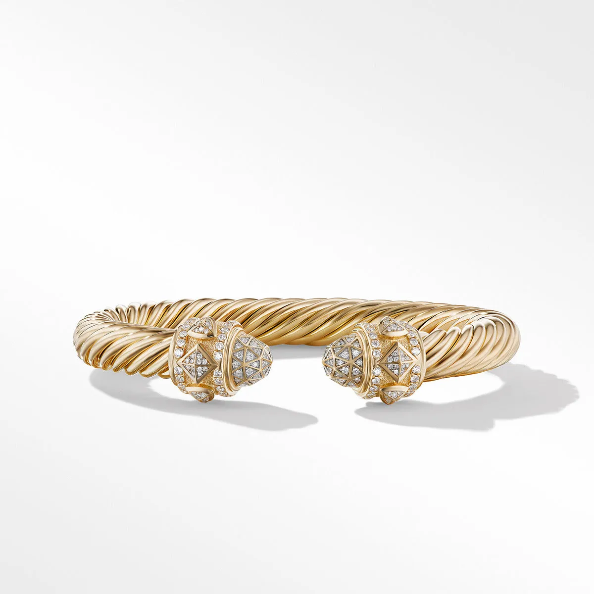 Renaissance Bracelet in 18K Yellow Gold with Pave Diamonds