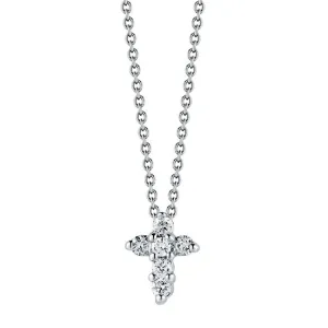 Roberto Coin Baby Cross White Gold Tiny Treasures Collection Pendant 001883AWCHX0