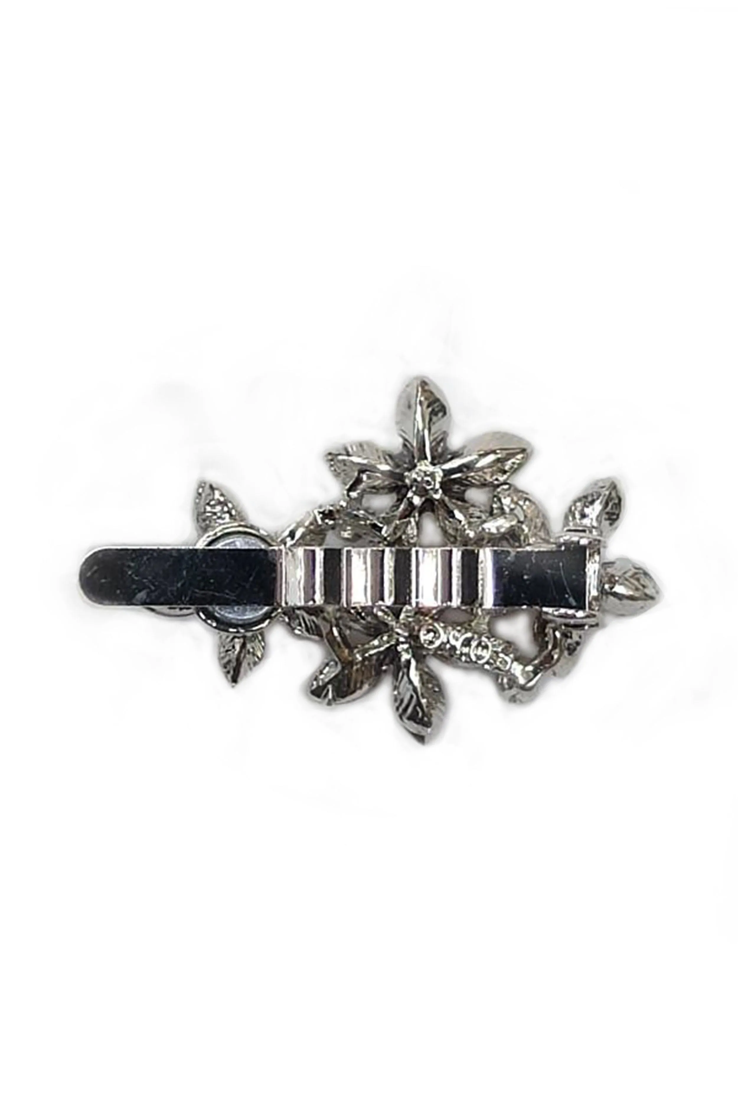 Royal Pearl Floral Magnetic Barrette