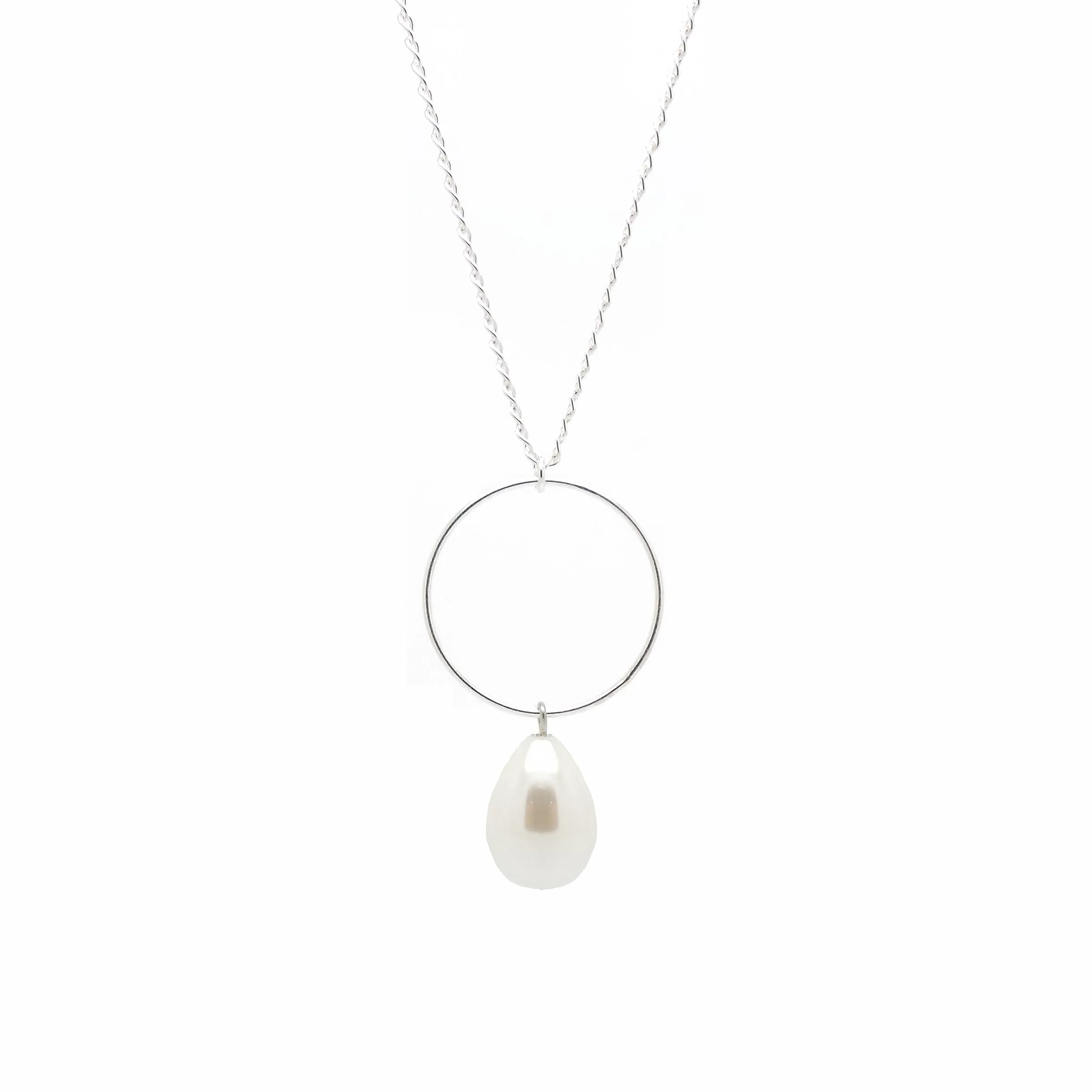 Signature Pearl Necklace - Silver