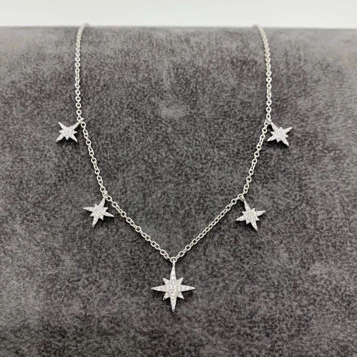 Silver Valhalla Star Charm Necklace