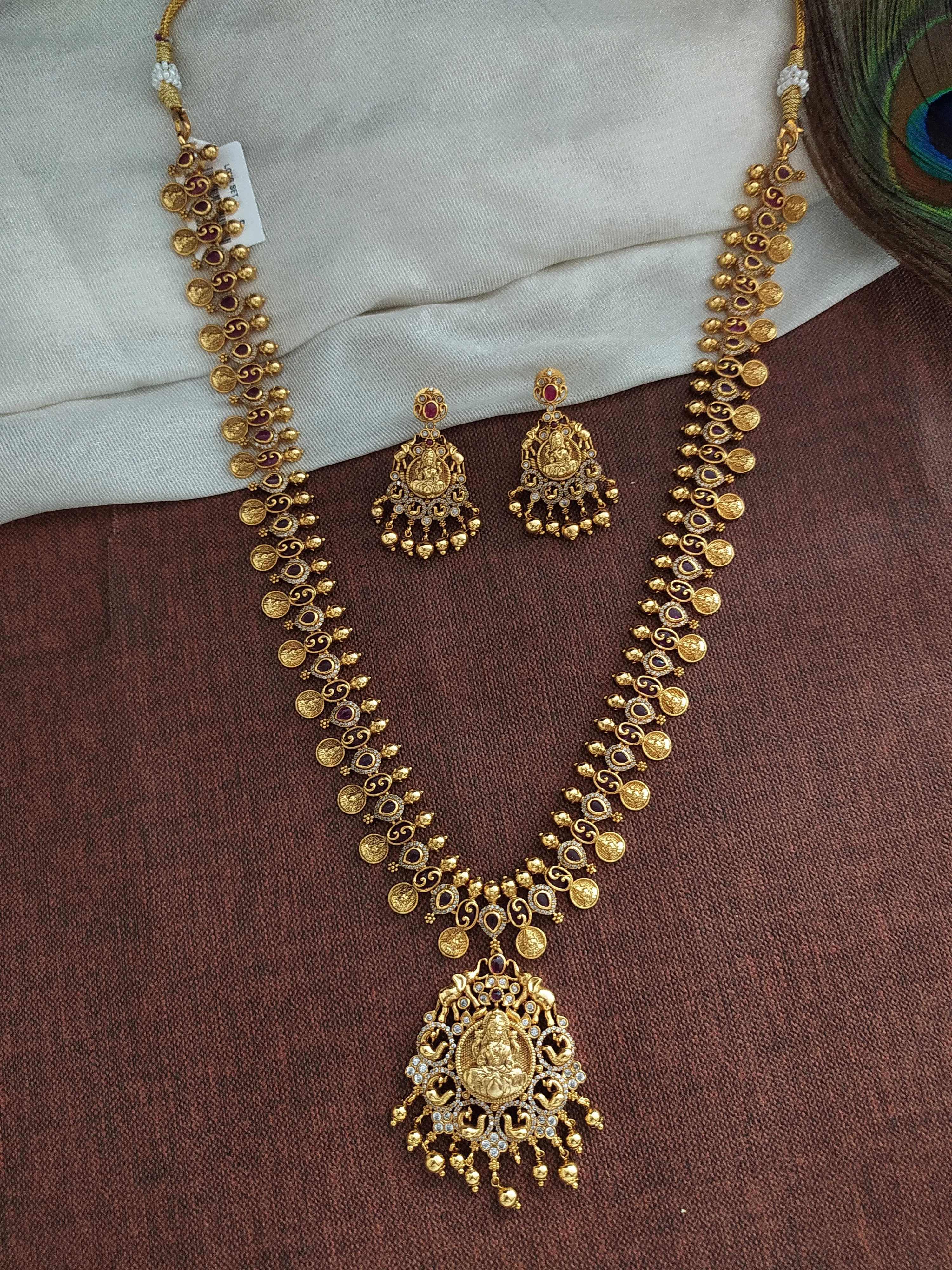 Spiritual Goddess Lakshmi Design Antique Long set