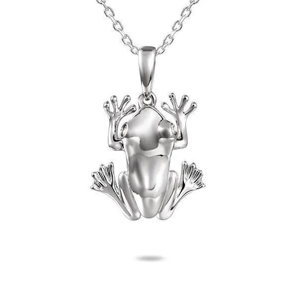 Sterling Silver Coqui Frog Pendant