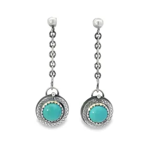 Sterling Silver Turquoise Drop Earrings