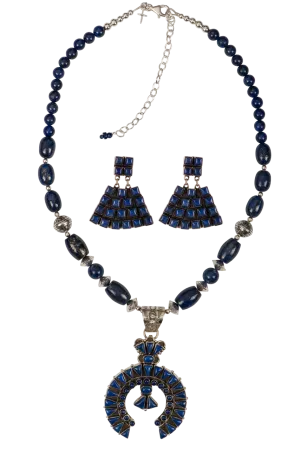 Sweet Tea Jewelry Horseshoe Lapis Set