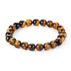 Tiger eye Picasso Hematite Beads Stretch Bracelet Men Charm Natural Stone Braslet For Men Women Charm Fashion Jewelry Pulseras