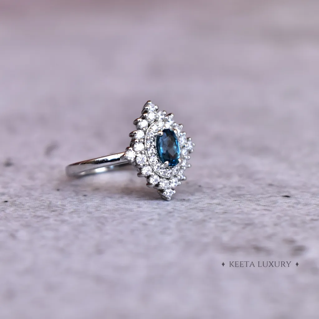 Tiny Wonders - Blue Topaz Ring