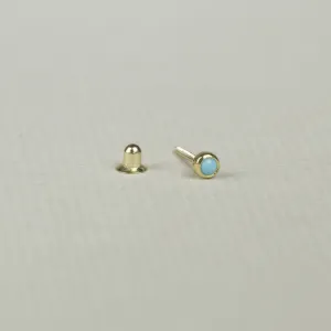 Turquoise Blob Cartilage Screw Back Earring