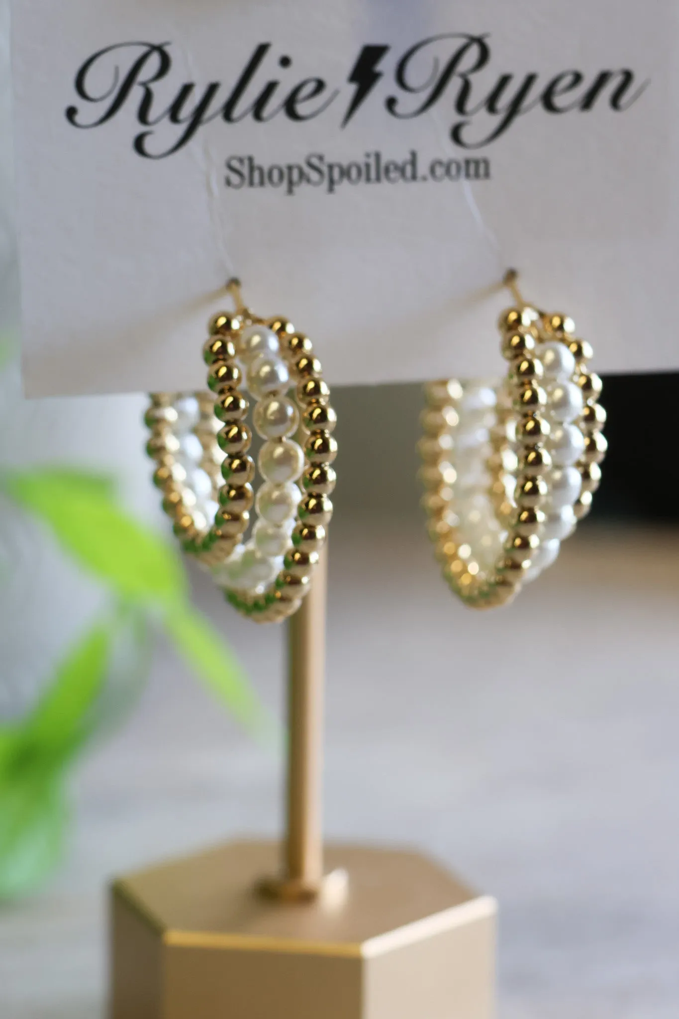 Twisted Love Earring in Gold