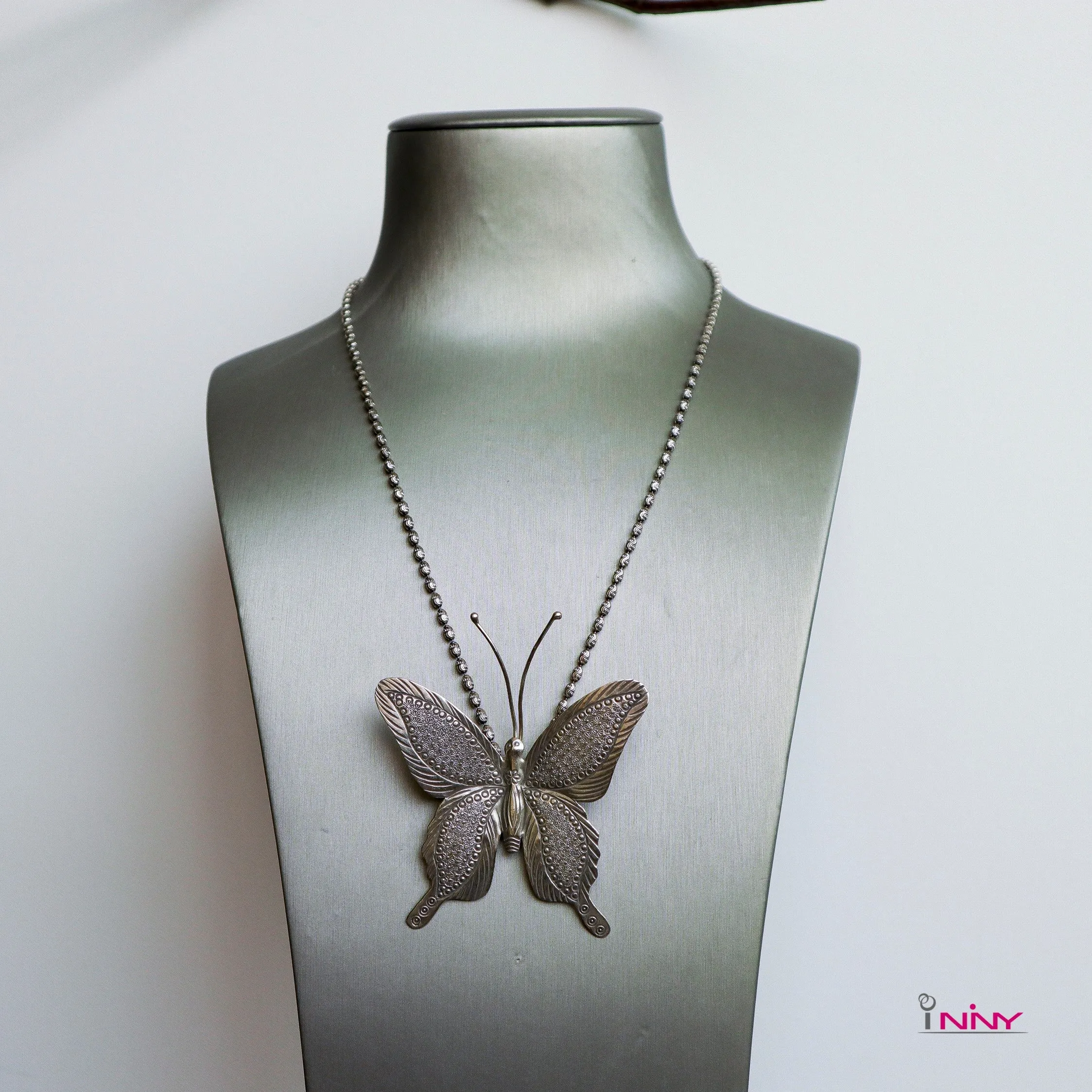 Unique Silver Butterfly Pendant