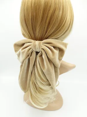 velvet hair bow pointed big bow stylish women hair accessory for women