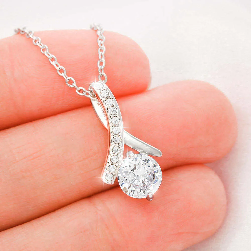 Women's Herringbone Miniature Zircon Inlaid Necklace