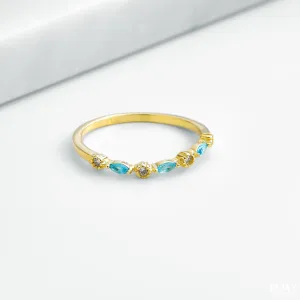 Zircon (093-Aqua) Ring